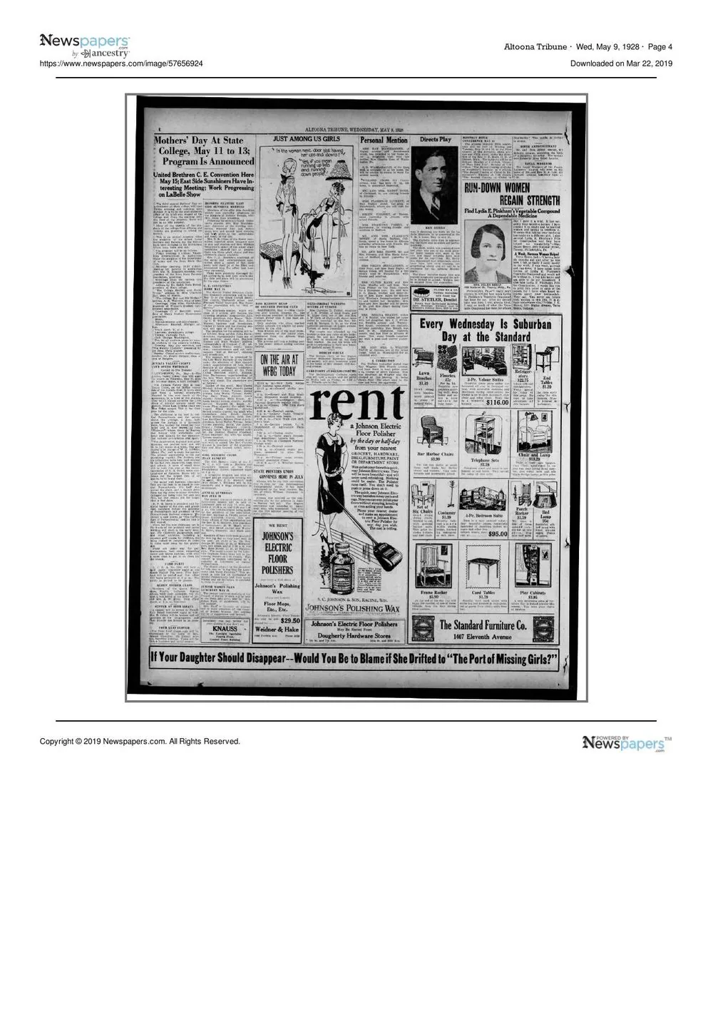 Early season newspaper coverage from the Colony Club era