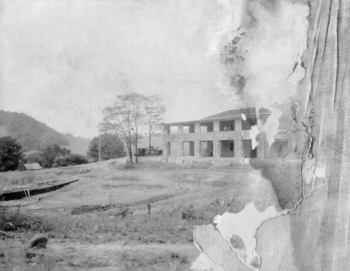 Clubhouse under construction, 1927-1928