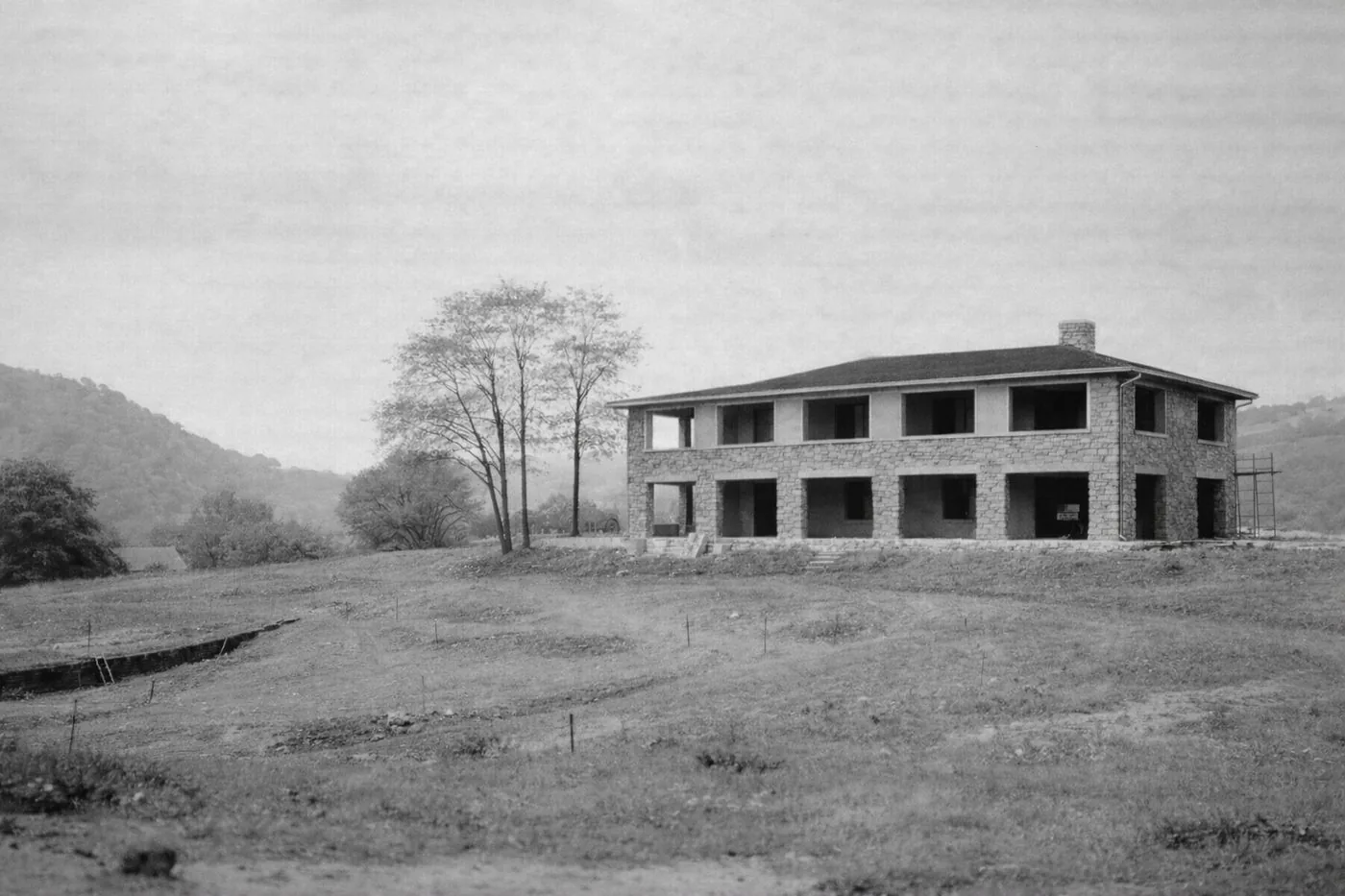 Clubhouse and pool construction at the Colony Club