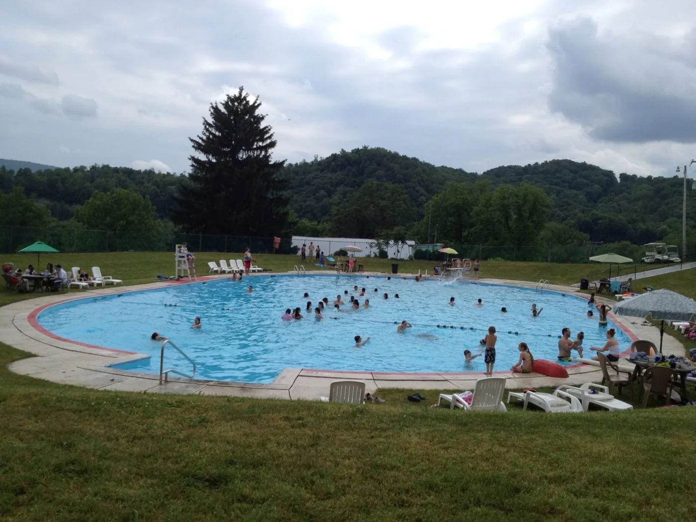 Historic photo of the ALCC pool