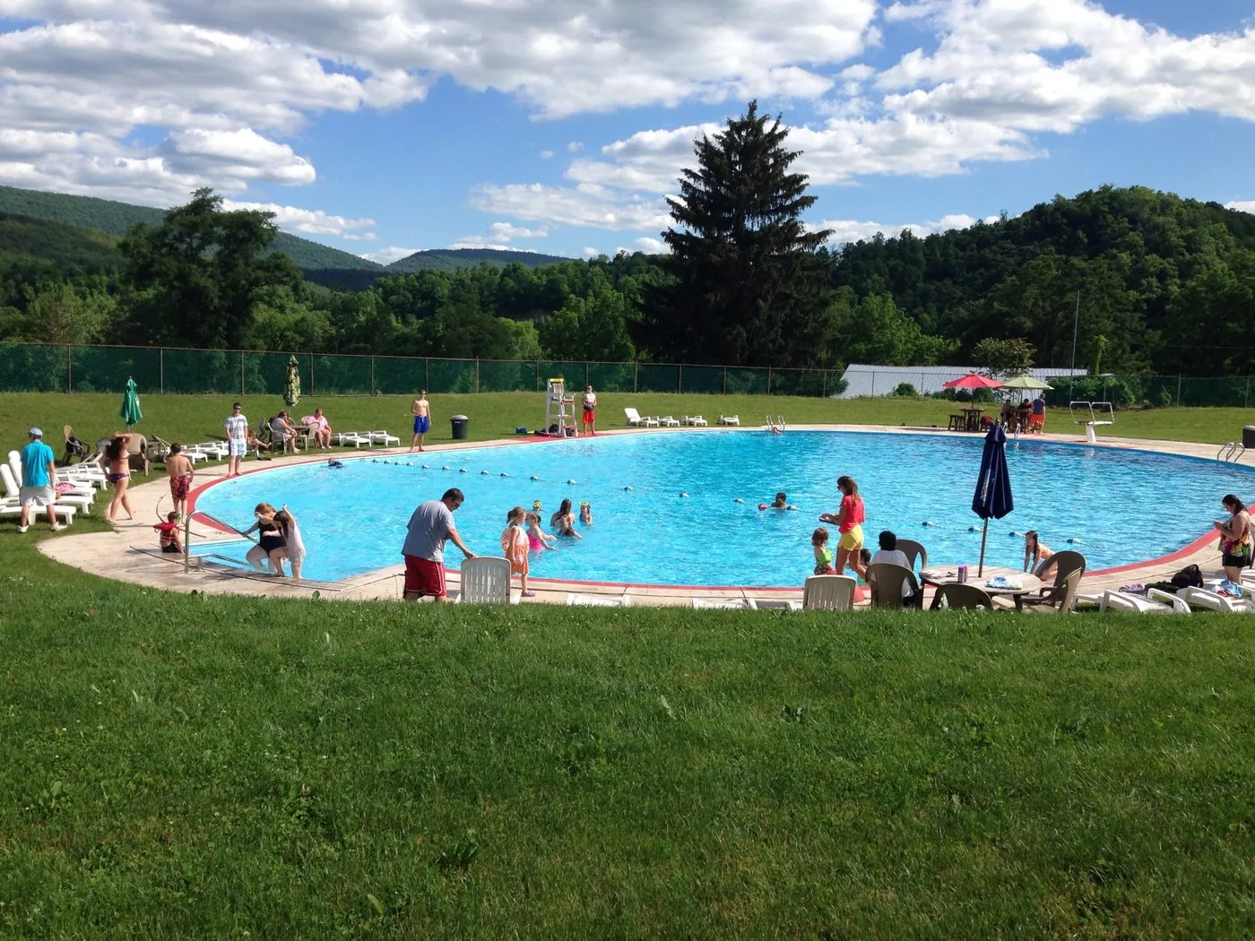 Historic photo of the ALCC pool